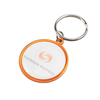 C8002I - Rainbow Keyring (35mm round)-Indent