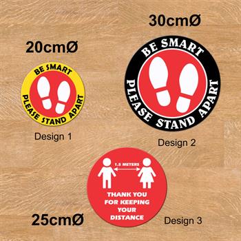 FG1 - Social Distancing Floor Graphics - Round