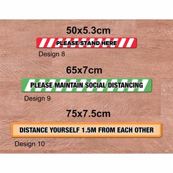 FG3 - Social Distancing Floor Graphics - Rectangle Medium