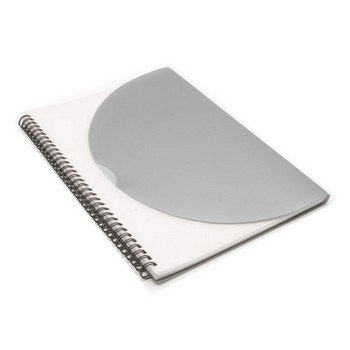 J0704 - Curve Notepad-Large-Silver