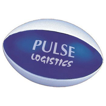 S2502 - Stress Rugby Ball, Blue/White