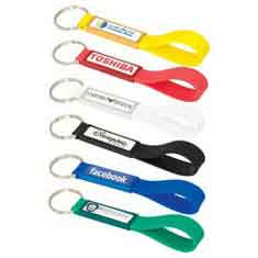 Silicone Sling Keyring with Dome-Indent