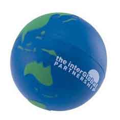 Stress Earth Ball, Blue Green